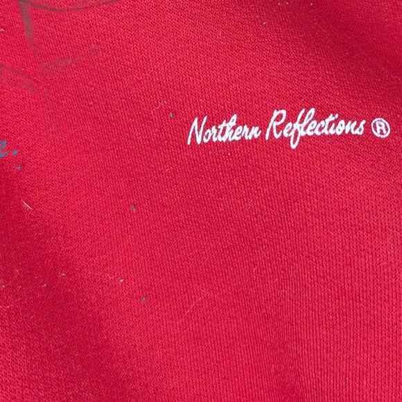 Northern Reflections Winter Time Cozy Fireplace Crewneck Sweater - Picture 4 of 5